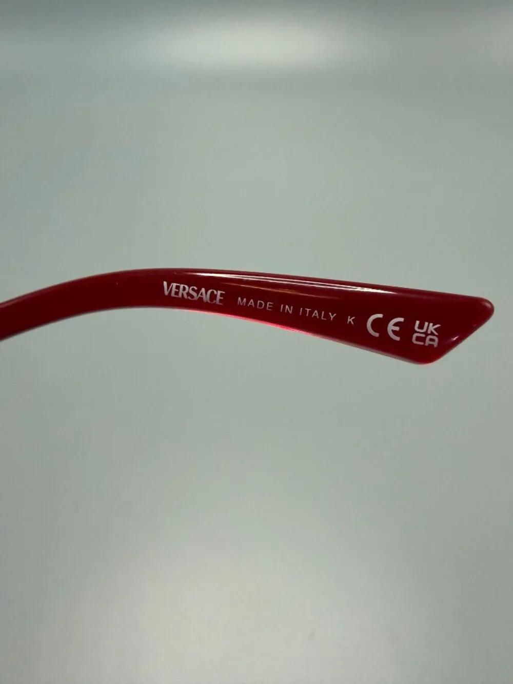 Versace Red Designer Eyeglass Frames Medusa Logo New Demo